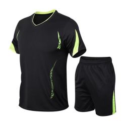 Sportswear Short-sleeve T-Shirt Short Set Men's Slim Fit Printed Summer