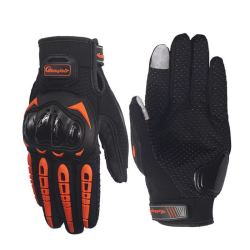 Pro-biker Bicycle Motorbike Powersports Racing Gloves Touch Screen Orange