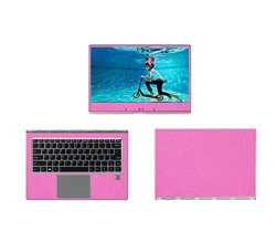 Sparkling Pink Fiber Skin Decal Wrap Skin Case For Lenovo Yoga 910 14" Touch Laptop