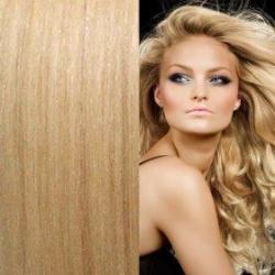 Fullhead Straight Hair Extension With 5 Clips Golden Blonde 25