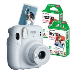 MINI 11 Instant Photo Camera Value Bundle White