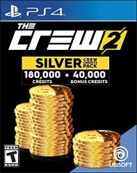 The Crew 2 Silver Credits Pack 180 000 + 40 000 Bonus - PS4 Digital Code