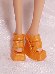 Orange Shoes For Barbie Dolls Ii
