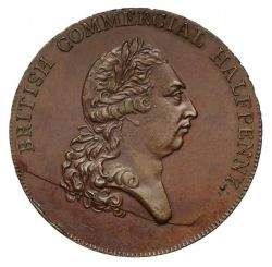 1797 Great Britain Copper Penny Year 1797 George III Old Rare Coin