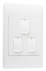 Bright Star Lighting - 3 Lever 2 Way Light Switch For 2 X 4 Electrical Box