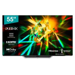 Hisense LEDN55A8H 55" 4K Oled Infinite Blacks Oled Colour Ultra Viewing Angle Pixel Maintenance Dolby Vision Iq Imax Enhanced
