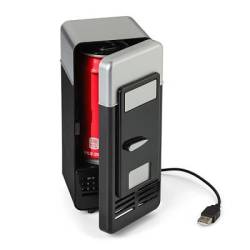 Desktop USB MINI Fridge Chiller 1 Can Capacity - Red