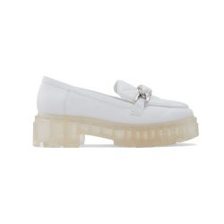Oslo Ladies Casual Loafer Shoes White