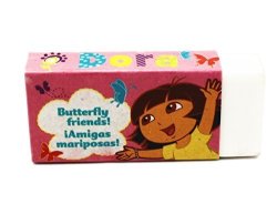 Dora The Explorer Butterfly Friends Pink Cover Eraser