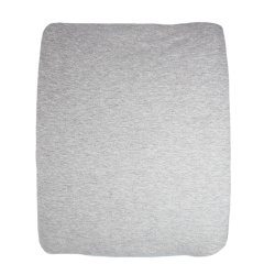 2 In 1 Moses Basket Fitted Sheet Changing Mat Cover - Grey Melange - 2 In 1