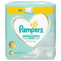 Pampers Sensitive Baby Wipes 4X56S