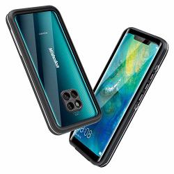 Mishcdea Huawei Mate 20 Pro 5G Case Waterproof Shockproof Snowproof Dirtproof Scratch Resistant Full Body Protective Cover For Huawei Mate 20 Pro 5G Black