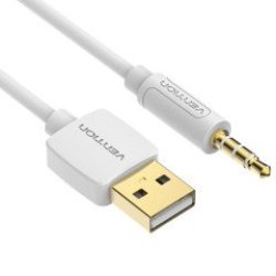 Vention 1M 3.5MM Jack To USB 2.0 Charging Data Cable Audio Headphone Adapter Cord For Ipod Shuffle
