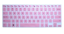 Casebuy Ultra Thin Silicone Keyboard Cover Protector Skin For 15.6" Dell Xps 15-9550 15-9560 Precision 15-5510 M5510 Us Layout Pink