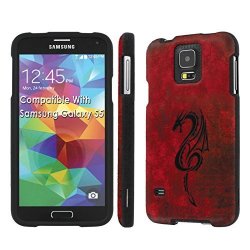 Samsung Galaxy S5 Case Nakedshield Black Total Armor Protection Case - Fire Dragon For Samsung Galaxy S5