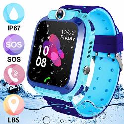 Kids Smartwatch Tkstar IP67 Waterproof Smart Watch For Kids Gps Kids Phone Watch With Sos Two-way Call Christmas Birthday Gift