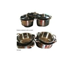 8 Piece Cookware With Its Cover