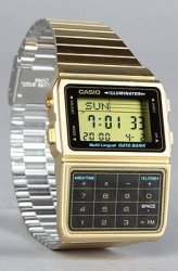 Shop Casio Gold Data Bank Digital Watch Db 360g 9adf For Women In