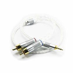 Newfantasia Hifi Cable With 2.5MM Trrs Balanced Male To Dual Rca Male Compatible With Astell&kern AK100II AK120II AK240 AK380 AK320 DP-X1A Fiio X5III XDP-300R