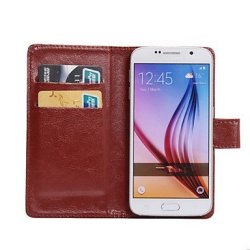 Covers For Samsung 360 Degree Flip Pu Leather Phone Case Purse Businiss For Galaxy Ace 3 J5 J1 Ace trend Duos young 2 TREND Lite k Zoom Color : Brown