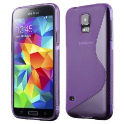 Galaxy S5 Case Cruzerlite S-line Tpu Case Compatible For Samsung Galaxy S5 - Purple