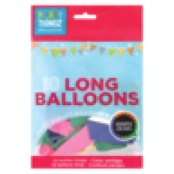 Long Balloons 10 Pack
