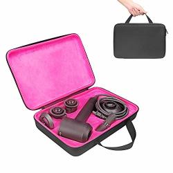 Buwico Hard Carrying Case Storage Bag Travel Case For Dyson Supersonic Hair Dryer Hairdryer HD01 HD03 And Accessories Black