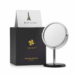 Omiro Office Decor Mirror MINI Standing Mirror For Women Desk Decorations 3" X 5.5" Black