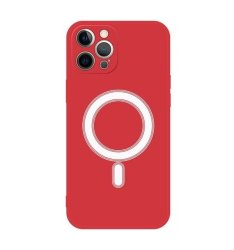 Silicone Magsafe Wireless Charging Case Compatible With Iphone 13 Pro Max - Red