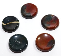 Bloodstone Stand For Spheres Eggs Polished Colorful Crystal Green Red Heliotrope Jasper Agate Quartz Stone Mineral - India 5PCS