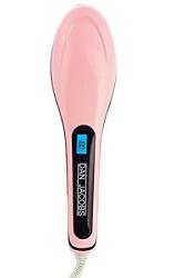 Dan Jacobs Hair Straightening Brush With Free Heat Resistant For Silky Frizz-free Hair Brush Pink
