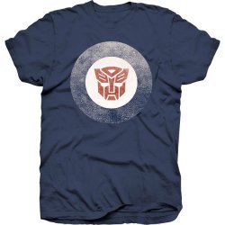 Transformers Target Logo Mens Blue T-Shirt XL