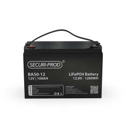 SECURI-PROD Lithium Iron Phosphate LIFEPO4 Battery 12.8V 100AH