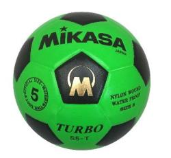 Mikasa S5 Turbo Soccer Ball - Black-green