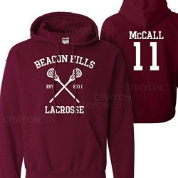 Mars Ny Women's Men's Teen Wolf Beacon Hills Lacrosse Mccall 11 Hoodie Large