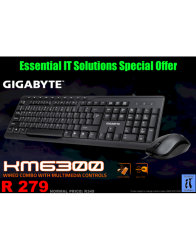 Gigabyte KM6300 - Wired Keyboard & Mouse Combo With Mulitmedia Controls