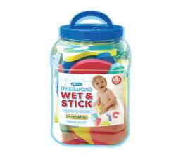 Bath Time Alphabet And Numbers Bath Toys In A Storage Jar
