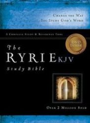 The Ryrie KJV Study Bible Bonded Leather Black- Red Letter with DVD