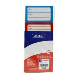 Marlin Colour Border Labels 24'S Pack Of 12