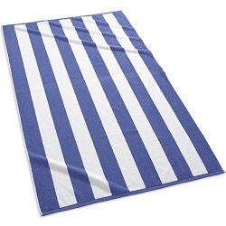 Kassatex Cabana Stripe Beach Towels Beach Towel Royal Blue