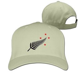 Jiau Hua Mens New Zealand Maori Fern Flag Peaked Hat All Purpose Dad Hat Cricket Cap