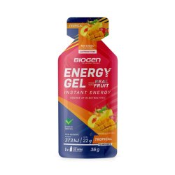 Biogen Real Fruit Energy Gel 36G - Tropical