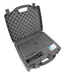 Casematix Portable Printer Carry Case Designed For Hp Officejet 200 Wireless Mobile Printer Hp 62 Ink Cartridge And Cables - Also Fits Older Hp Officejet 150 And 100