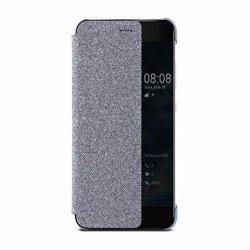 Gbsell Luxury Smart Window Sleep Wake Up Flip Leather Case Cover For Huawei P10 Plus Gray