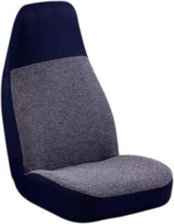 Elegant Tweed Blue High-back Bucket Seat Cover