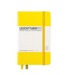 LEUCHTTURM1917 Classic Hardcover Dotted Pocket Notebook Lemon