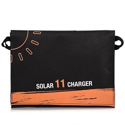 Fosa Solar Charger 11W 16W Portable Outdoor Waterproof Folding Solar Panel With Dual USB Ports For Iphone samsung xiaomi meizu htc And Most Cameras 11W