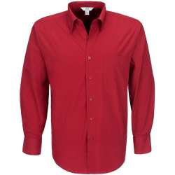 Mens Long Sleeve Metro Shirt - Red