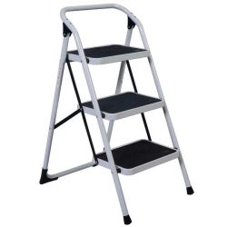Ladder - Portable 3 Step Folding Ladder - Folding Non Slip And Stable