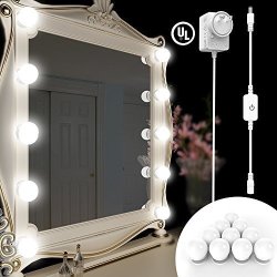 Deals On Turn Raise Hollywood Style Led Vanity Mirror Lights Kit With Dimmable Light Bulbs Lighting Fixture Strip For Makeup Vanity Table Set In Dressing Room Compare Prices Shop Online